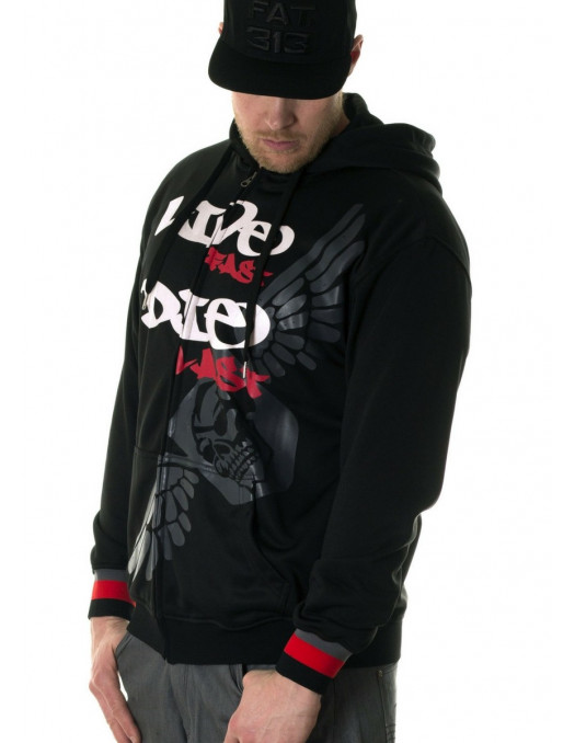 Live Fast Die Last ZipHoodie by BSAT