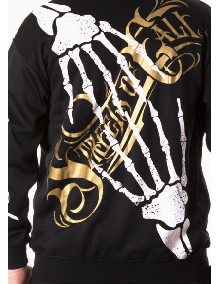 Cali Street ZipHoodie Black/WhiteGrey/Gold