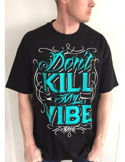 Vibe Tee BlackNGreen by MOB Inc