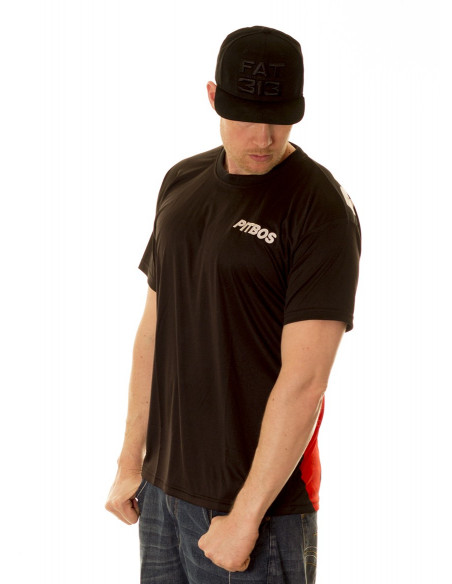 Respect Tee Black/Red/White by Pitbos