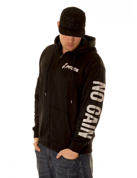 Fighter No Pain No Gain ZipHoodie by...