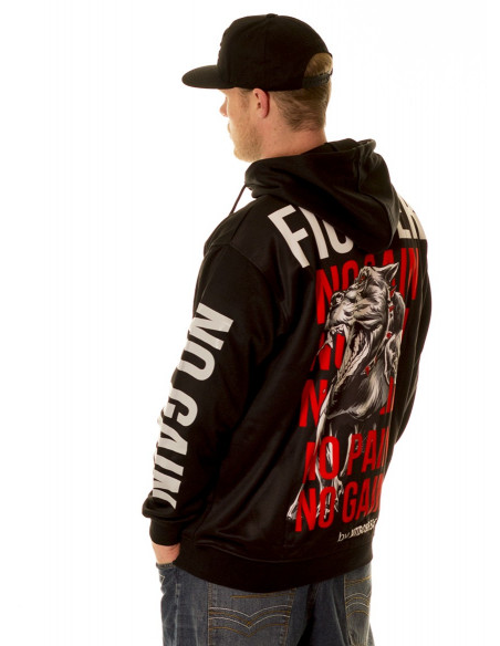 Fighter No Pain No Gain ZipHoodie by Pitbos