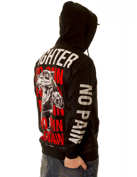 Fighter No Pain No Gain ZipHoodie by Pitbos