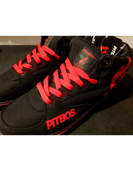 BrandDogLogo Shoes by Pitbos BlackNRed