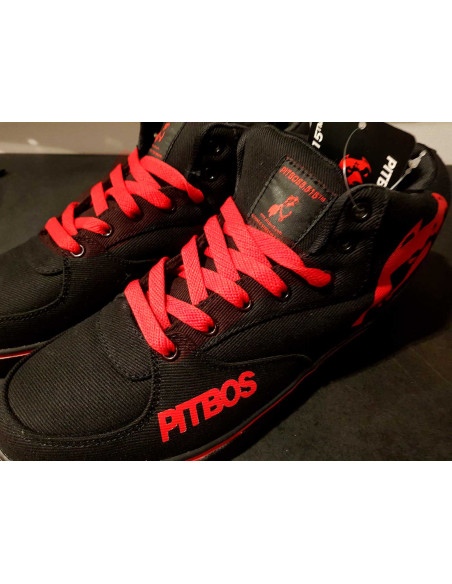 BrandDogLogo Shoes by Pitbos BlackNRed