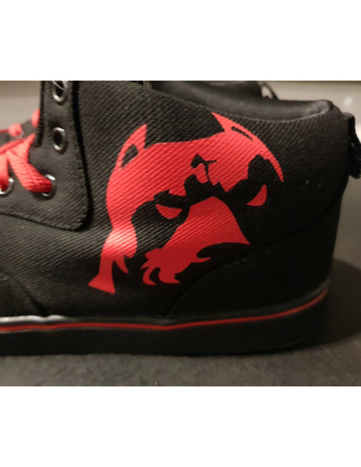 BrandDogLogo Shoes by Pitbos BlackNRed