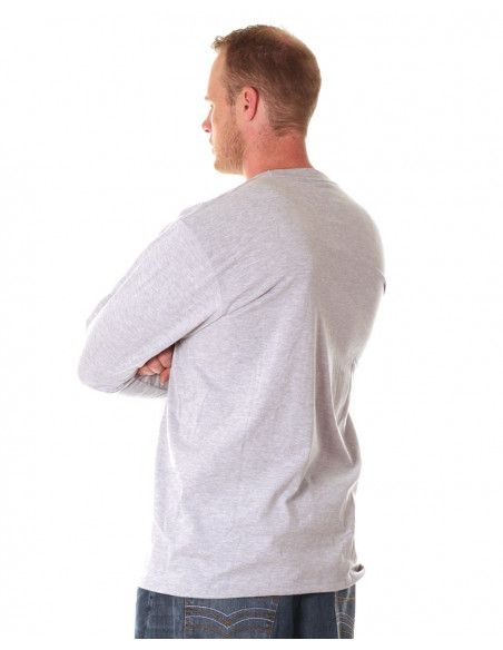 LS Crew Neck Tee Light Grey