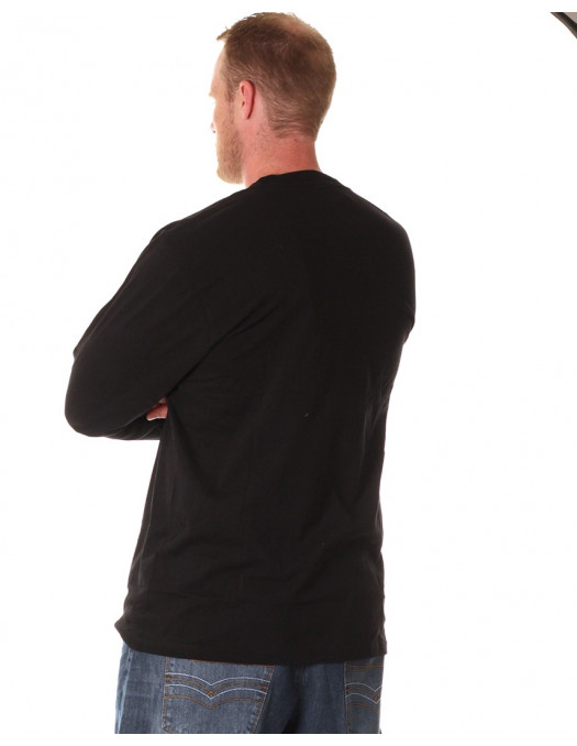 LS Crew Neck Tee Black