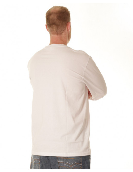 LS Crew Neck Tee White