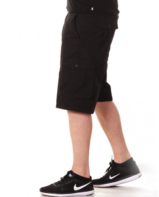 Access Washed Cargo Shorts Black
