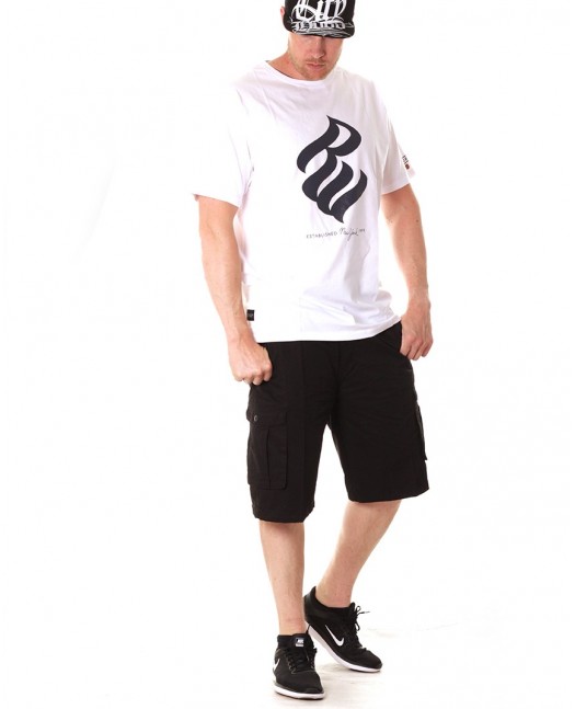 Access Washed Cargo Shorts Black