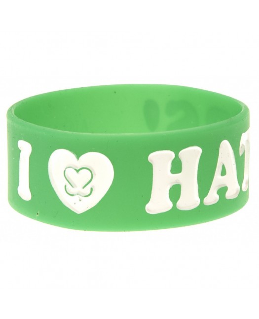 Bracelet - I Love Haters, Green
