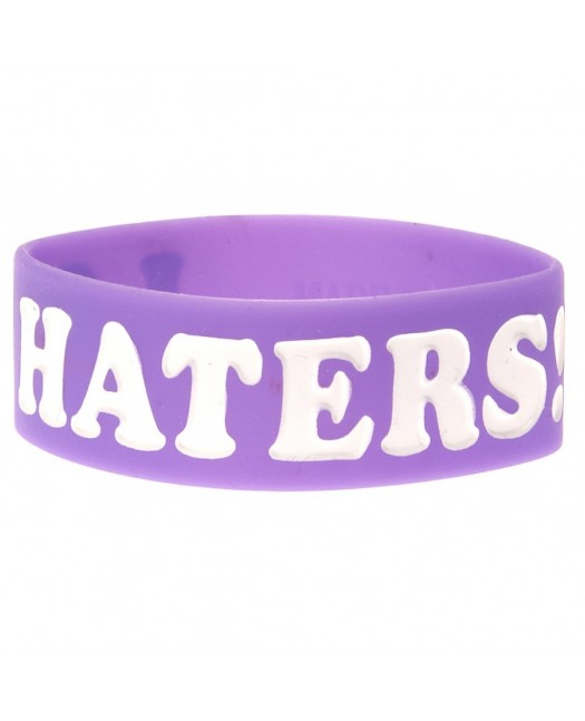 Bracelet - I Love Haters, Purple