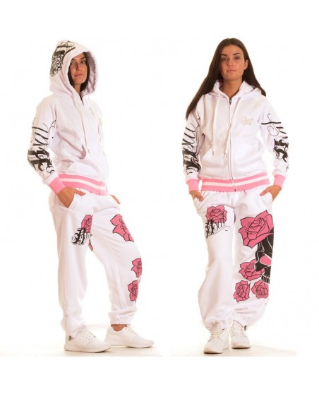 BSAT Rose Art Logo Hoodie White