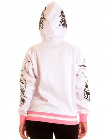 BSAT Rose Art Logo Hoodie White