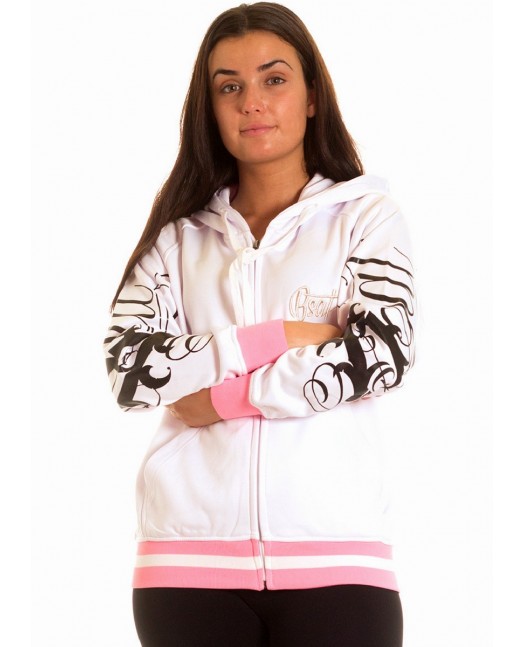 BSAT Rose Art Logo Hoodie White