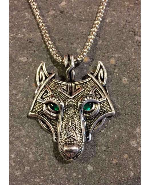 Vikings Jewelry, Necklace Wolf