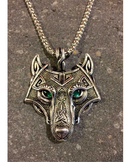 Vikings Jewelry, Necklace Wolf