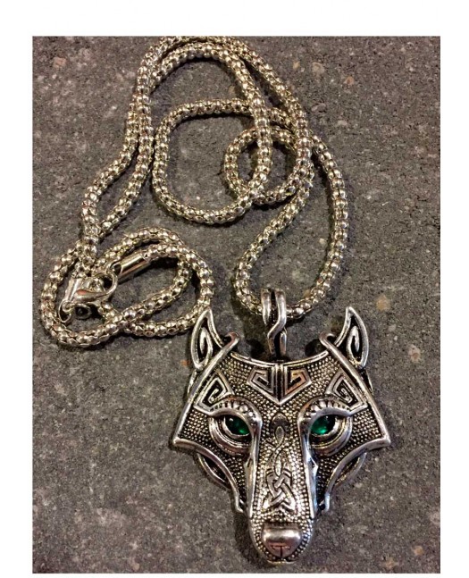 Vikings Jewelry, Necklace Wolf
