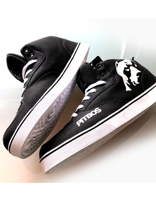 BrandDogLogo Shoes by Pitbos BlackNWhite