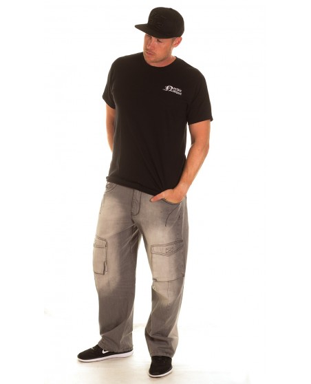 Premium Cotton Logo T-Shirt BlackNWhite by Nordic Worlds