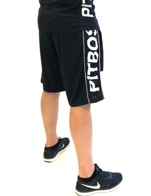 Pitbos Shorts Dog Logo White