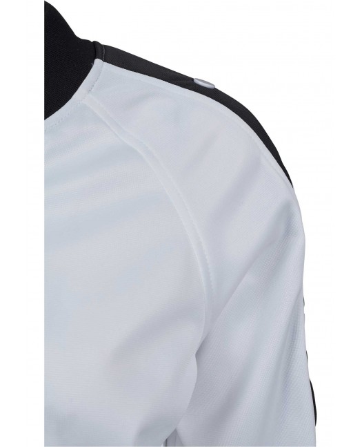 Button Up Track Jacket WhiteNBlack