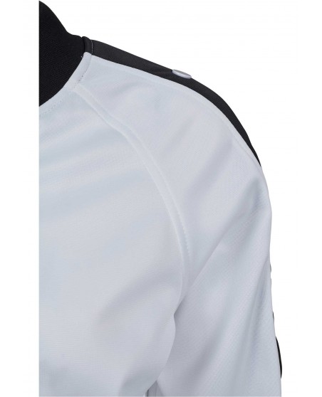 Button Up Track Jacket WhiteNBlack