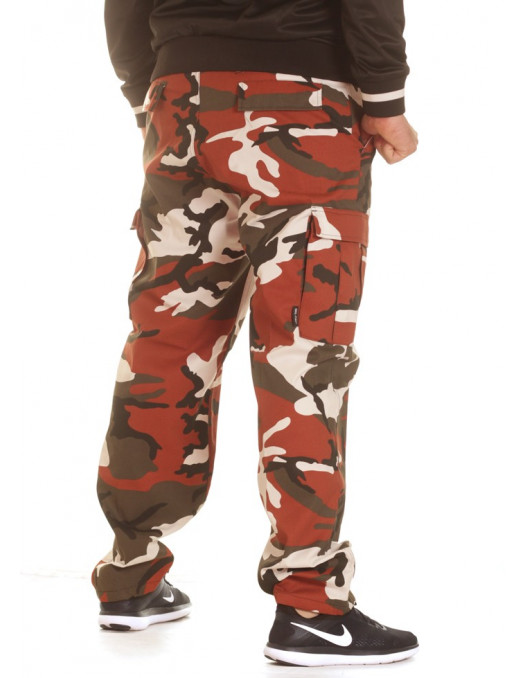 TechWear Camo Cargo Pants Red