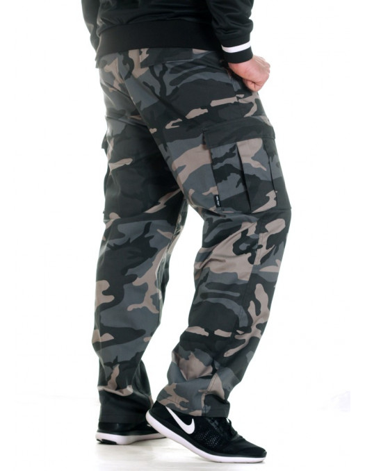 TechWear Dark Camo Cargo Pants