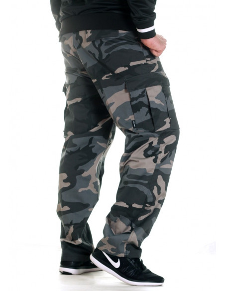 TechWear Dark Camo Cargo Pants