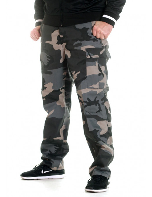 TechWear Dark Camo Cargo Pants