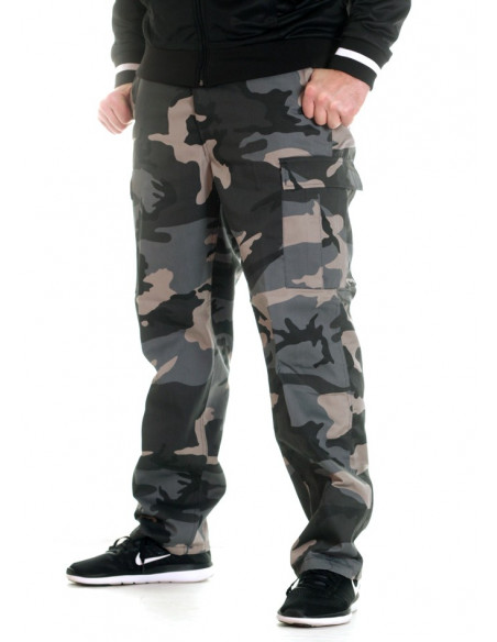 TechWear Dark Camo Cargo Pants