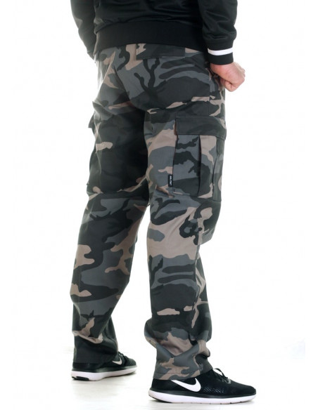 TechWear Dark Camo Cargo Pants