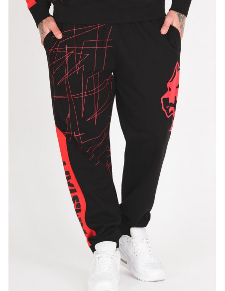 Amstaff Capkin Sweatpants BlackNRed
