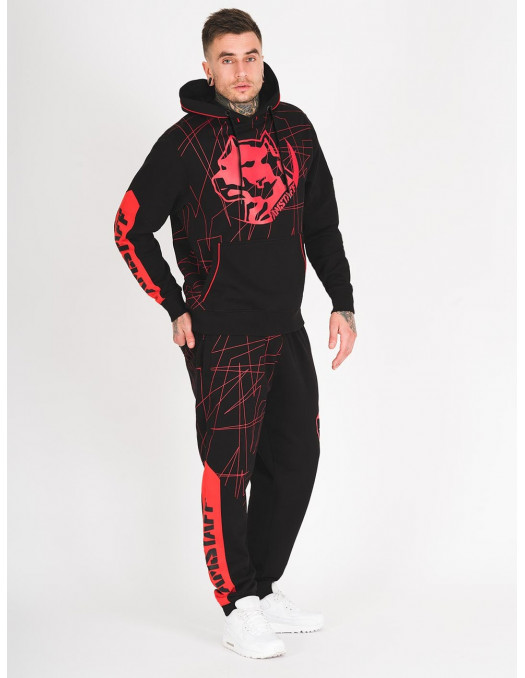 Amstaff Capkin Sweatpants BlackNRed