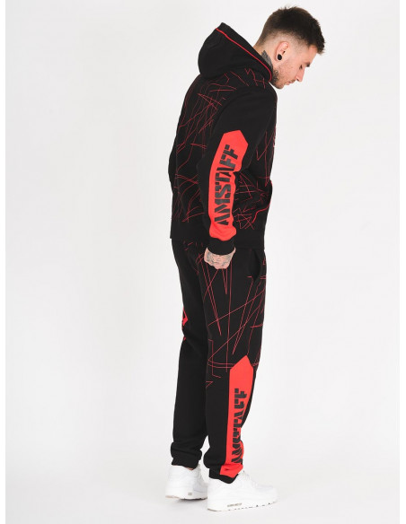 Amstaff Capkin Sweatpants BlackNRed