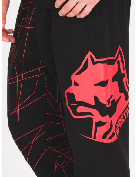 Amstaff Capkin Sweatpants BlackNRed
