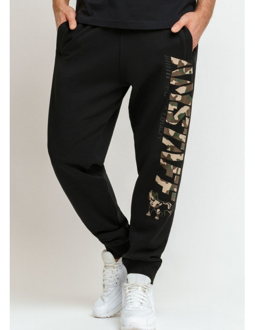 Amstaff Camo Logo Sweatpants Black