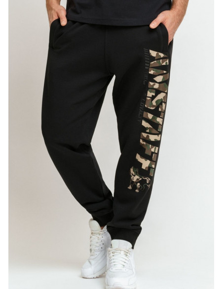 Amstaff Camo Logo Sweatpants Black