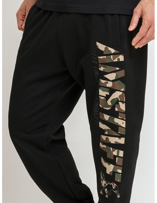 Amstaff Camo Logo Sweatpants Black