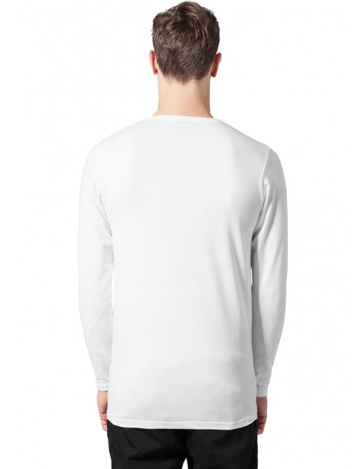 Fitted Stretch L/S Tee White