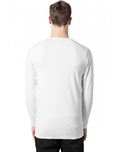 Fitted Stretch L/S Tee White