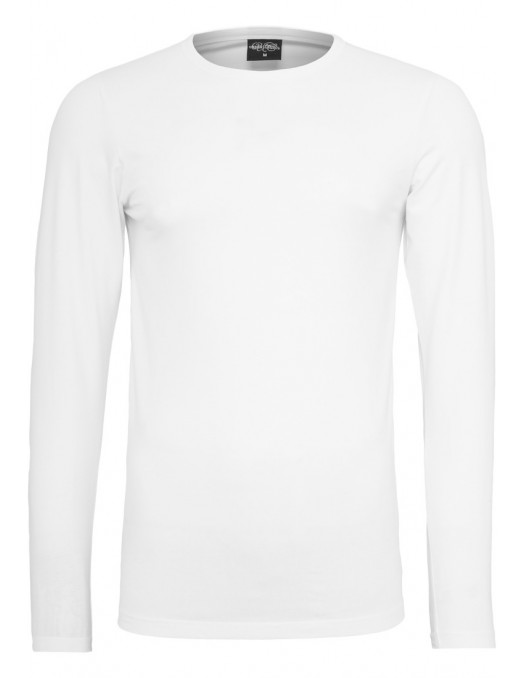 Fitted Stretch L/S Tee White