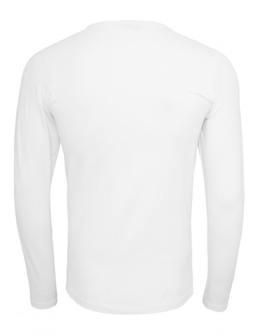 Fitted Stretch L/S Tee White