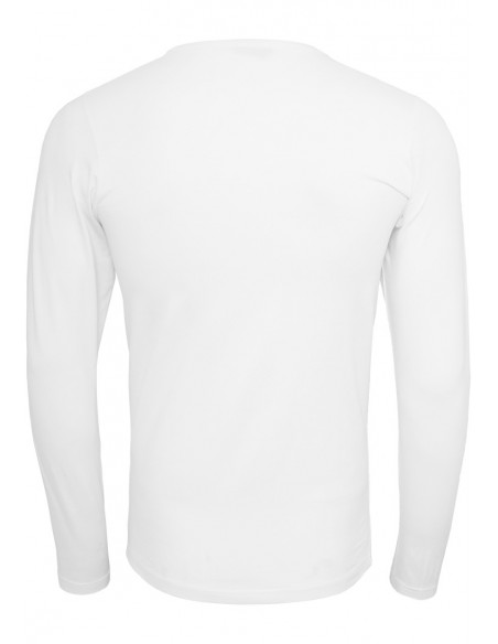 Fitted Stretch L/S Tee White