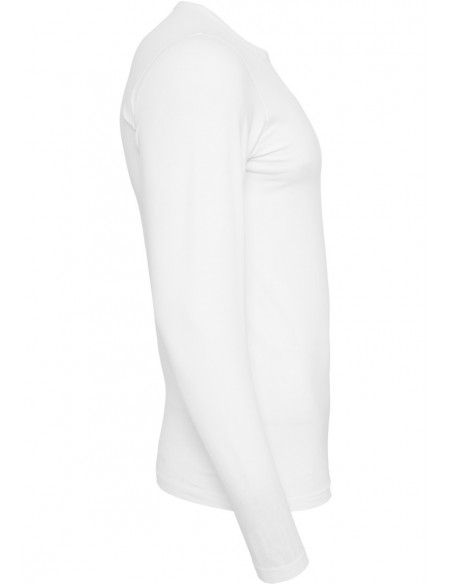 Fitted Stretch L/S Tee White