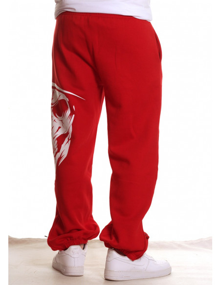Cali Skull Sweatpants RedNWhite by BSAT