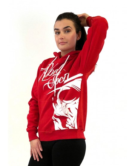Rebel Society Skull Hoodie Red by BSAT
