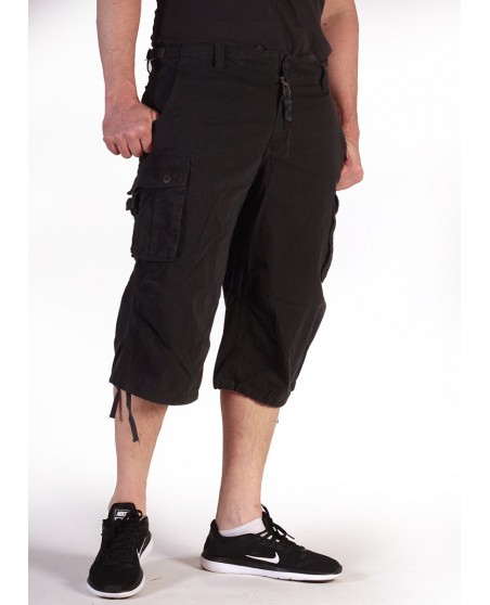 Combat Shorts Black 3/4 Prewashed